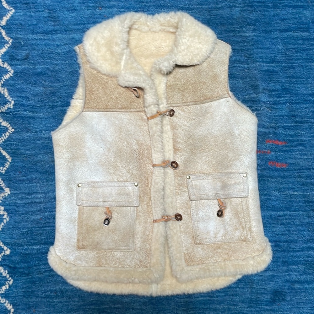 Genuine Shearling Sheepskin Vest by French Creek
